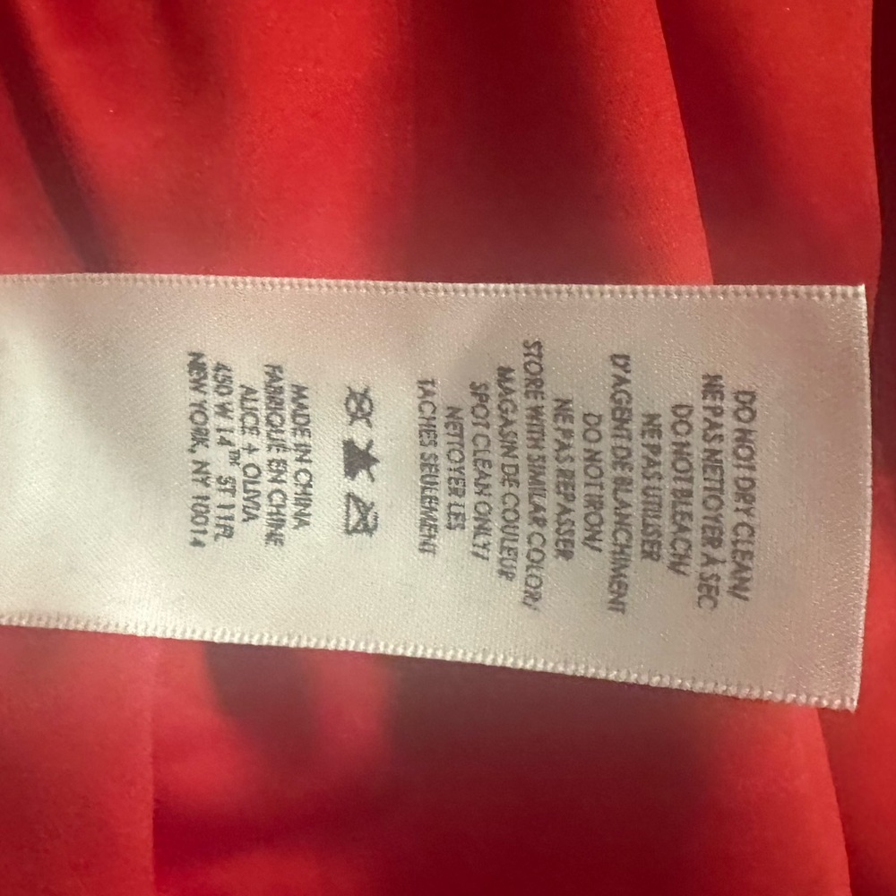 Alice + Olivia Glossy Red Puffer Jacket - Picture 14 of 15